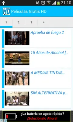 Peliculas Gratis HD android App screenshot 1